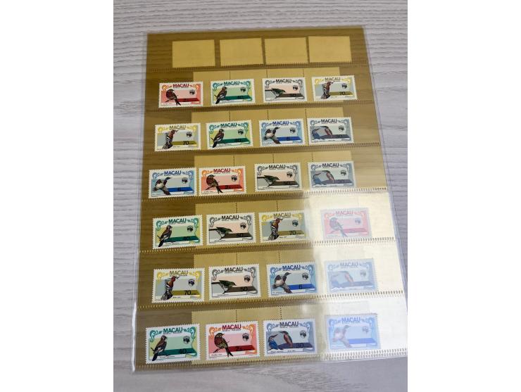 mostly in complete sests, including some blocks of 4. Large quantity. Please view.